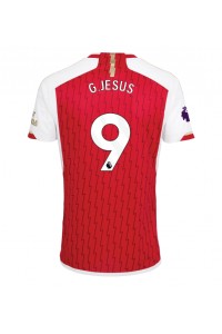 Arsenal Gabriel Jesus #9 Jalkapallovaatteet Kotipaita 2023-24 Lyhythihainen